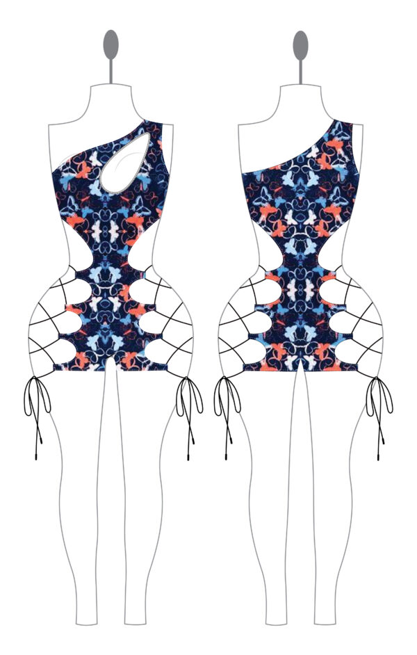 Tidewave Laced Cutout Leotard